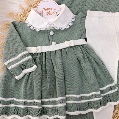     Saída de maternidade Carla - Verde e Off